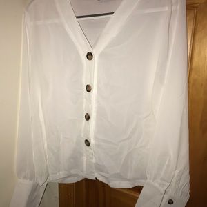 White Long Sleeve Blouse